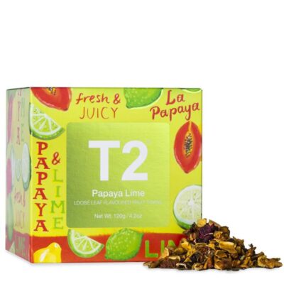 Papaya Lime Loose Leaf Feature Cube