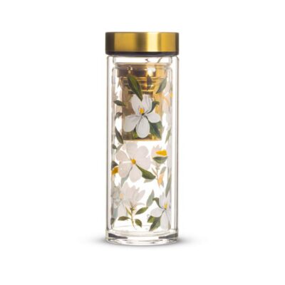 T2 Double Walled Glass Flask Luscious Magnolia