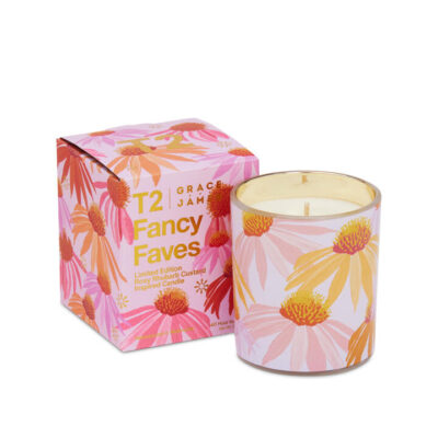 Rosy Rhubarb Custard Candle