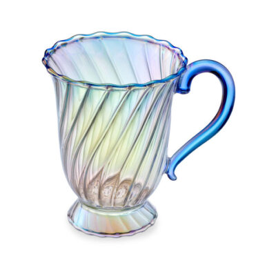 Valentina Glass Pretty Mug Blue