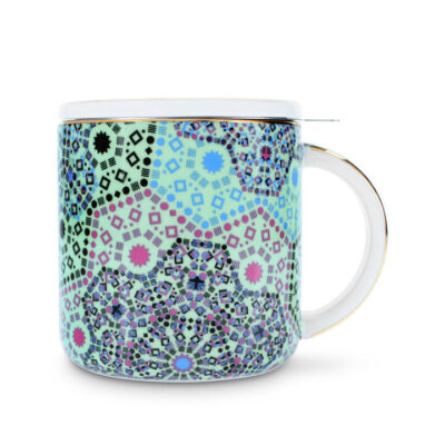Moroccan Tealeidoscope Aqua Mug With Infuser