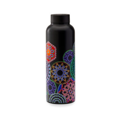 T2 Boxed Stainless Steel Flask Yes Way Crochet Black
