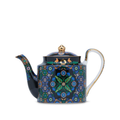 Portuguese Tiles Remix Teapot Tall Blue