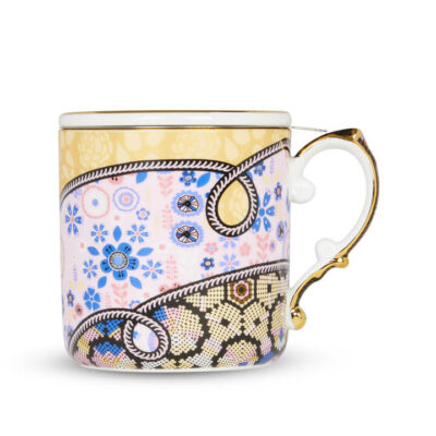 Vintage Vibes Mug With Infuser Gold