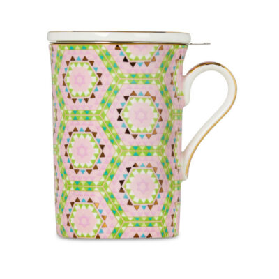 Magic Carpet Remix Mug w Infuser Pink/Teal