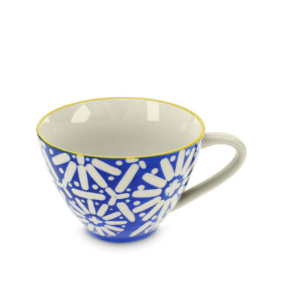 Popscotch Generous Mug Blue/Yellow