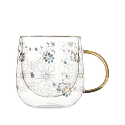 Bee Moroccan Glass Double Walled Mug