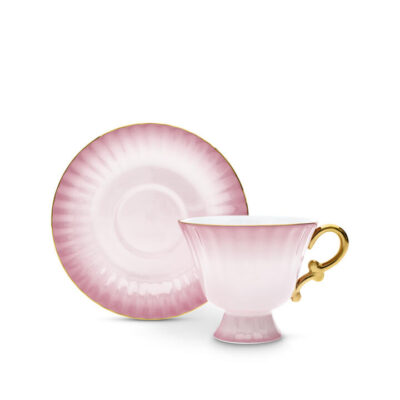 Ombre Opulence Cup & Saucer Pink