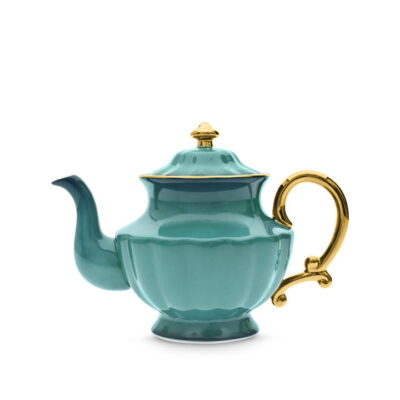 Ombre Opulence Tall Teapot Peacock