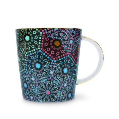 Moroccan Tealeidoscope Black Generous Mug