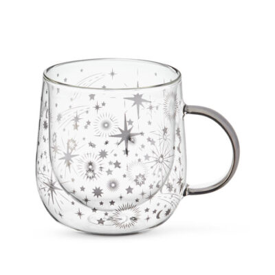 Starlight Glass Double Wall Mug