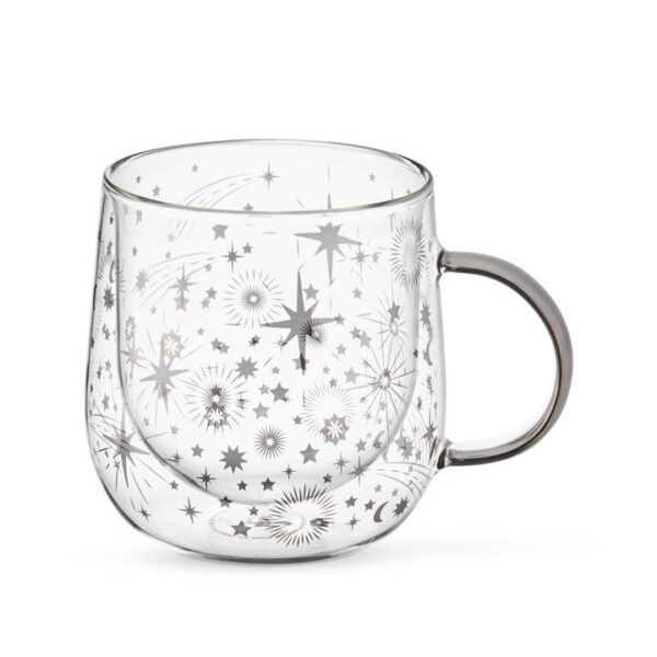 Starlight Glass Double Wall Mug