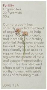 LOVE TEA Organic Fertility Tea x 20 Pyramids