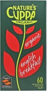 Natures Cuppa Org English Breakfast 60Tea Bags