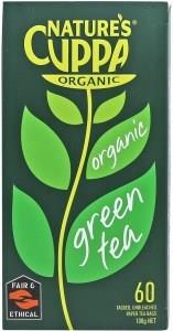 Natures Cuppa Org Green 60 Tea Bags 20%Extra