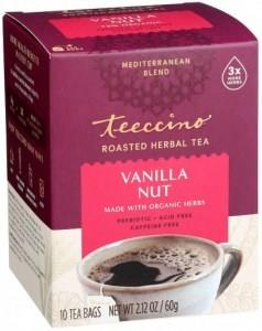 Teeccino Roasted Herbal Tea Vanilla Nut Medium Roast No Caf 10Tea Bags 60g