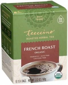 Teeccino Roasted Herbal Tea Organic French Roast Dark Roast No Caf 10Tea Bags 60g