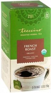 Teeccino Chicory Herbal Tea Organic French Roast Dark Roast No Caf 25Tea Bags 150g