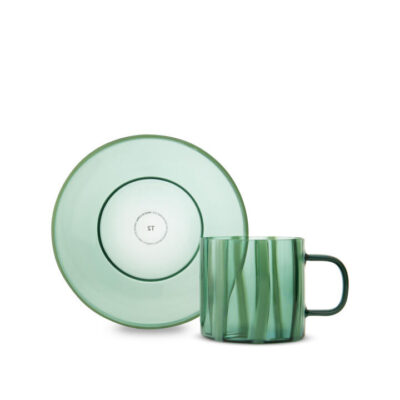 Mimi Cup & Saucer Green